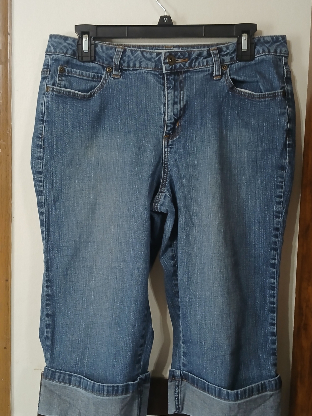 St. John's Bay Blue Denim Capri Jeans